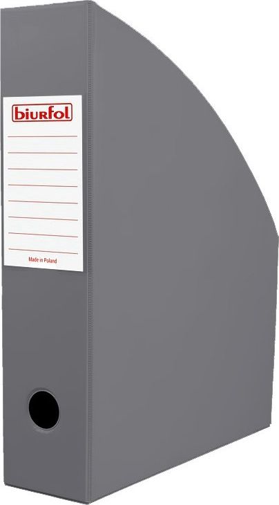 Biurfol Pojemnik organizer na dokumenty PVC A4 7cm srebrny
