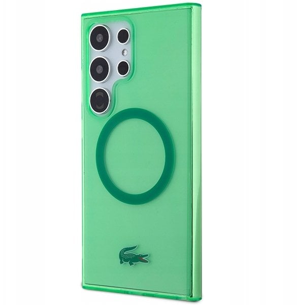 Lacoste LCHMS24LULON S24 Ultra S928 zielony hardcase Transparent MagSafe