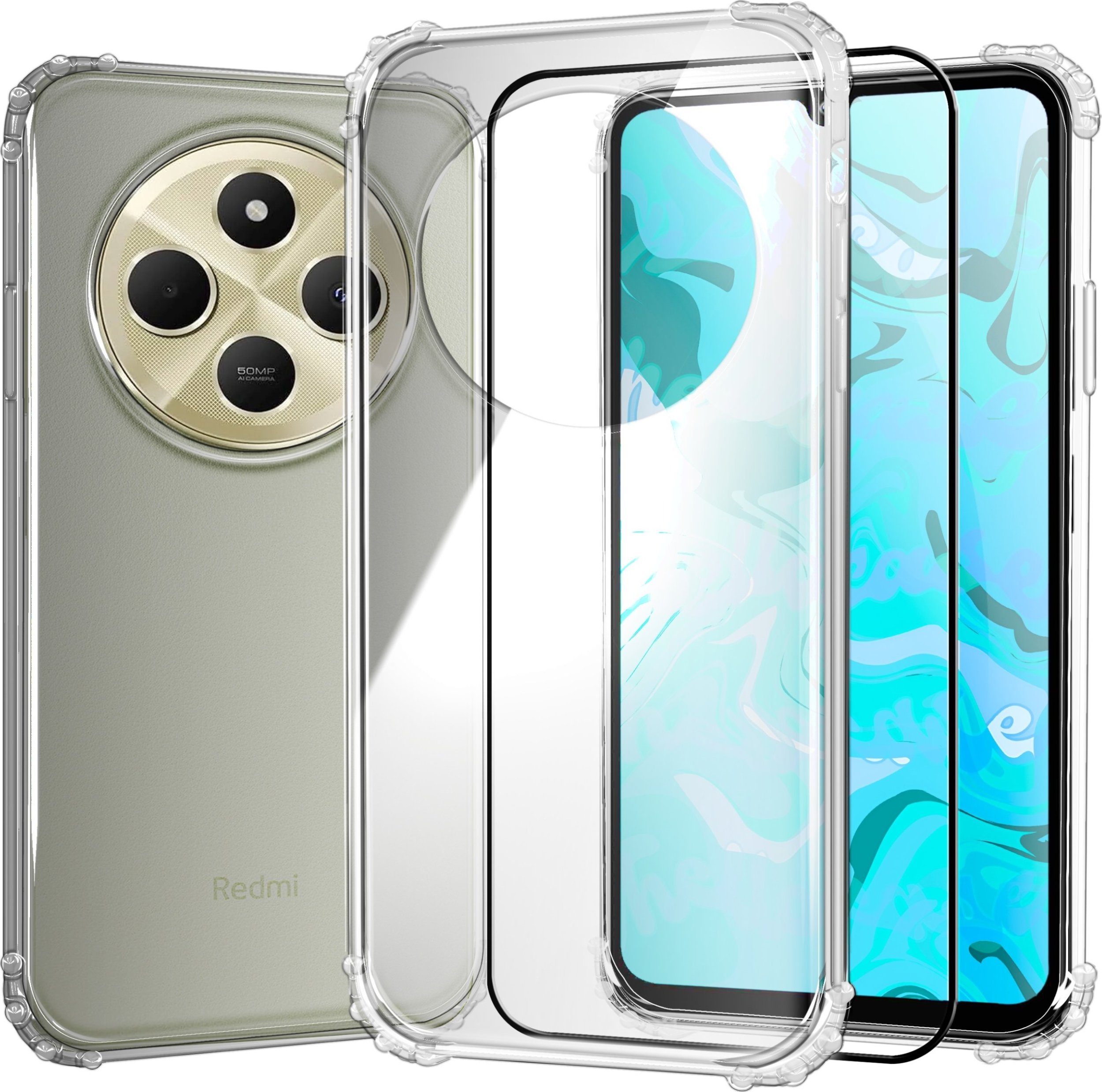 ETUI PANCERNE DO XIAOMI REDMI 14C 4G / 5G / REDMI A4 / POCO C75 SZKŁO