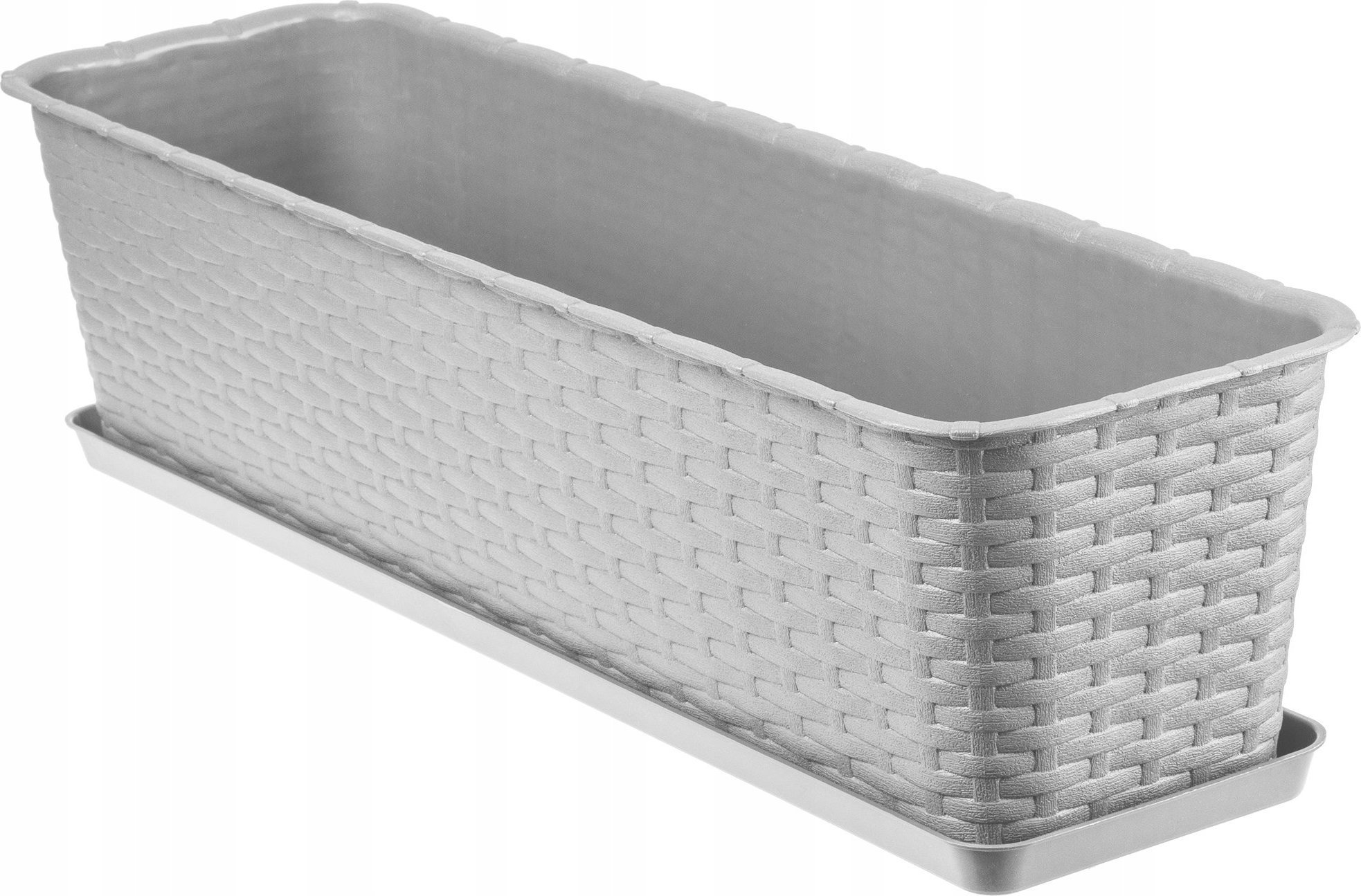 Kadax Doniczka Donica Balkonowa Podstawka 60cm Szara