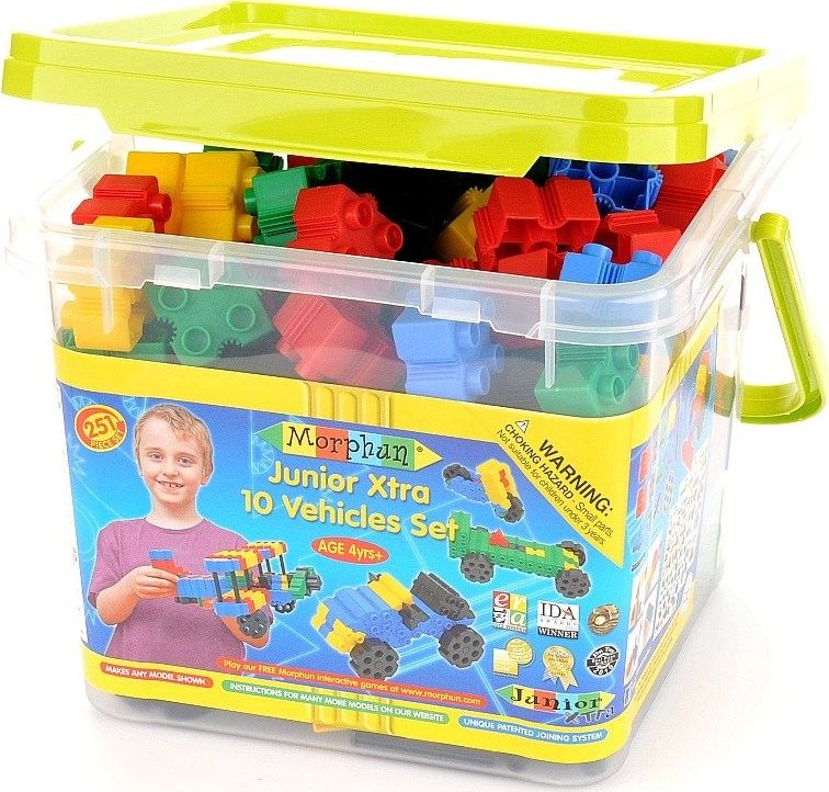 Morphun Morphun 10 Pojazdów 251 el. - Klocki konstrukcyjne