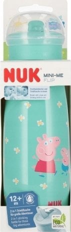 NUK NUK Mini-Me Trinkflaschen Peppa Pig 450ml, grün