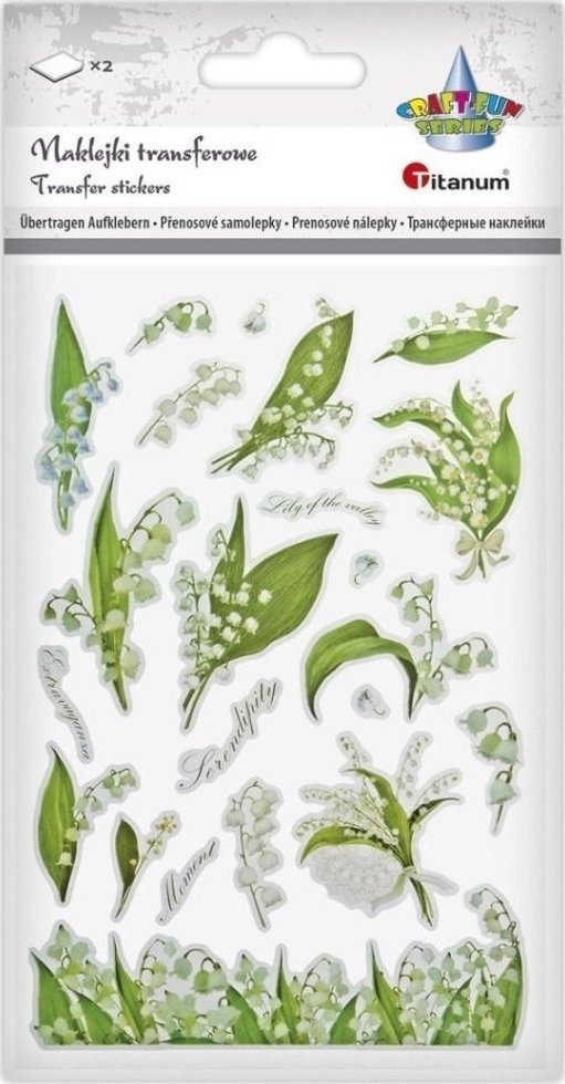 Skona Ting Naklejki transferowe Konwalie 2 plansze