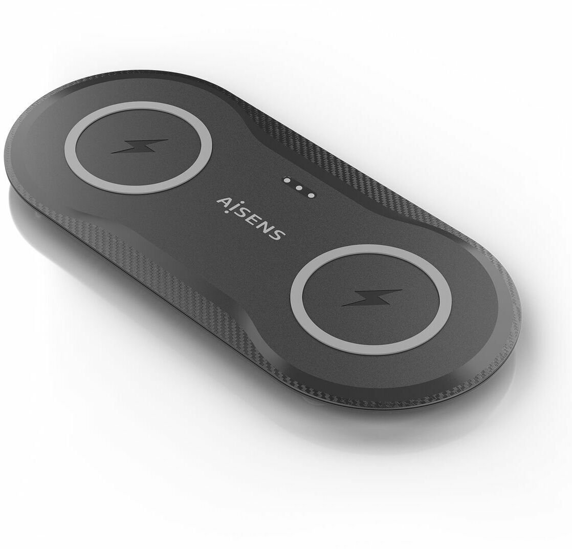 Ładowarka Aisens Bezprzewodowa Ładowarka ASCH-15W2WC060-BK Czarny