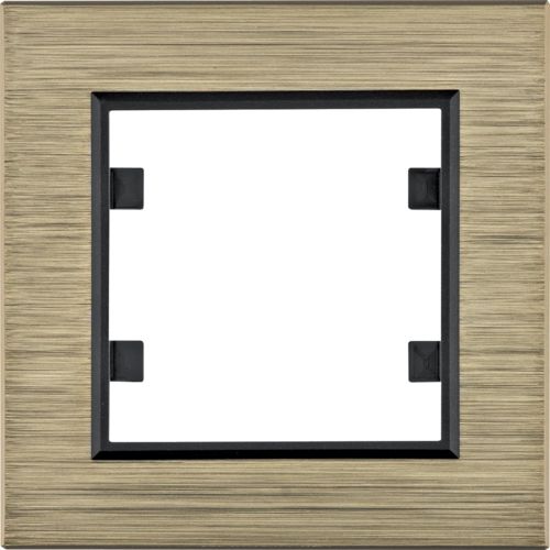 Hager Lumina passion ramka 1-krotna aluminium mosiądz (WL9014)