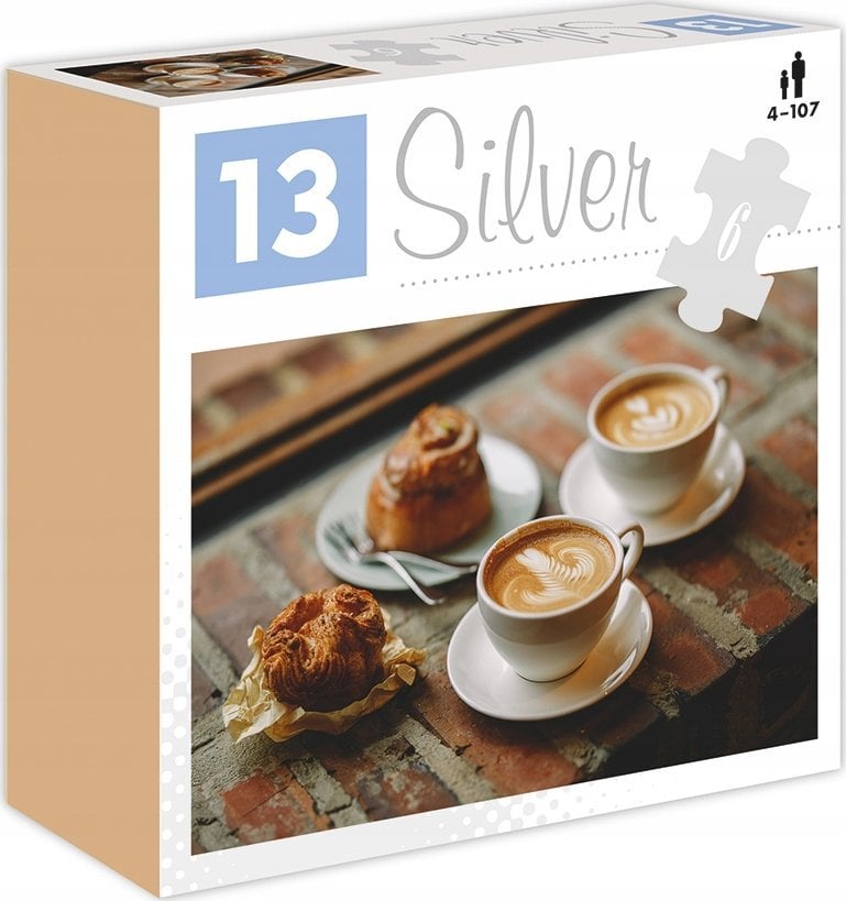 Alexander Silver Puzzle Kawa i ciastko 6 elementów