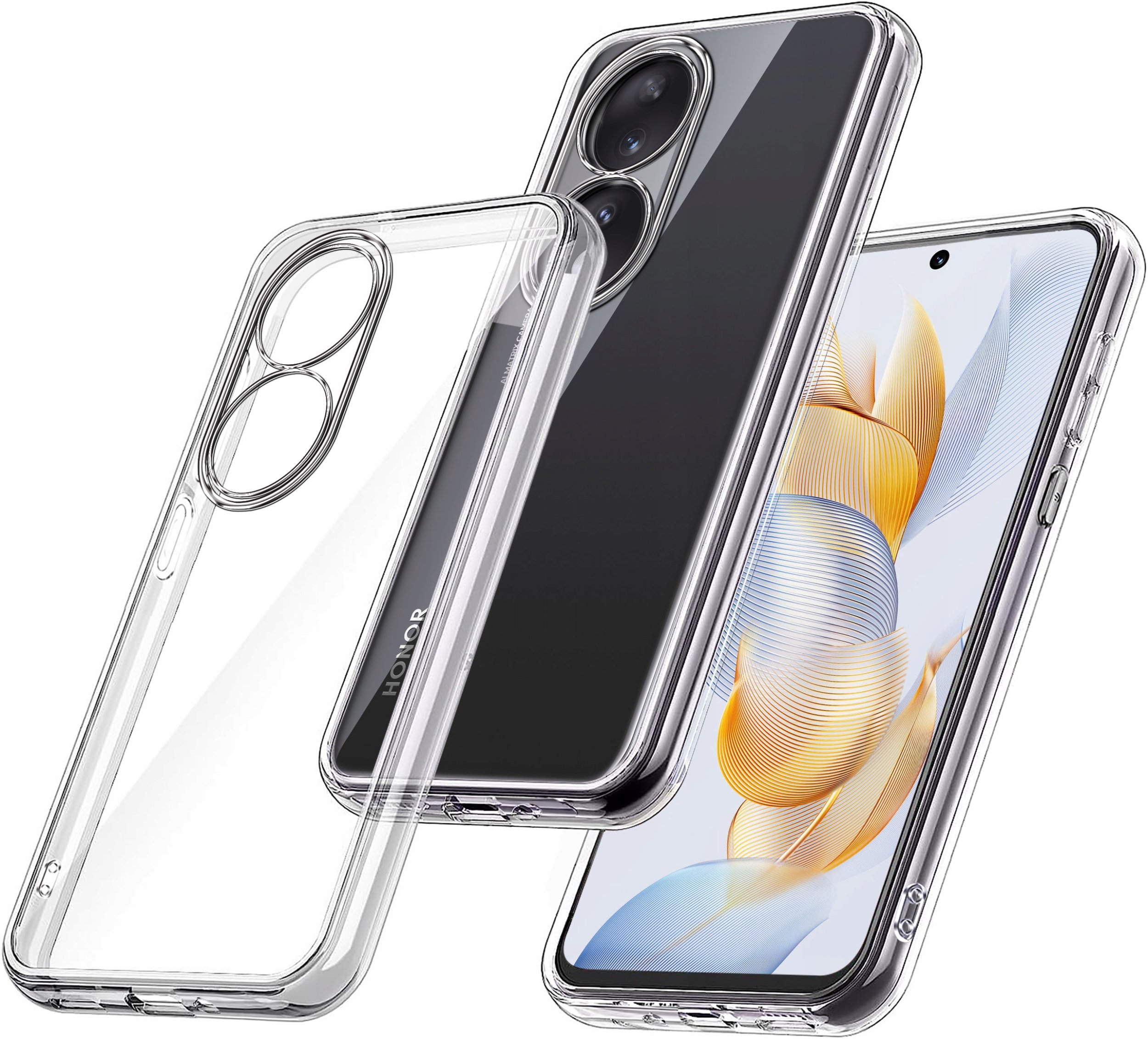 Etui do Honor 90 5G WZMACNIANE 360 CLEAR