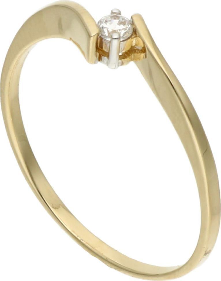 Rosanto Złoty pierścionek z cyrkonią roz. 19 585 14k