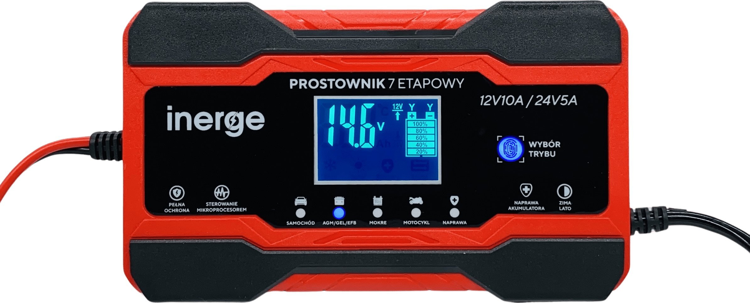 Inerge Prostownik 7 etapowy 12V10A/24V5A Inerge