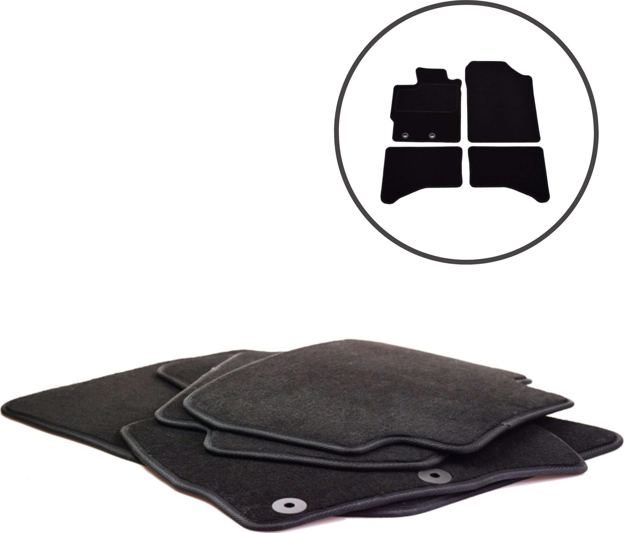 Dikel Dywaniki samochodowe 4szt. Toyota YarisHybrid III