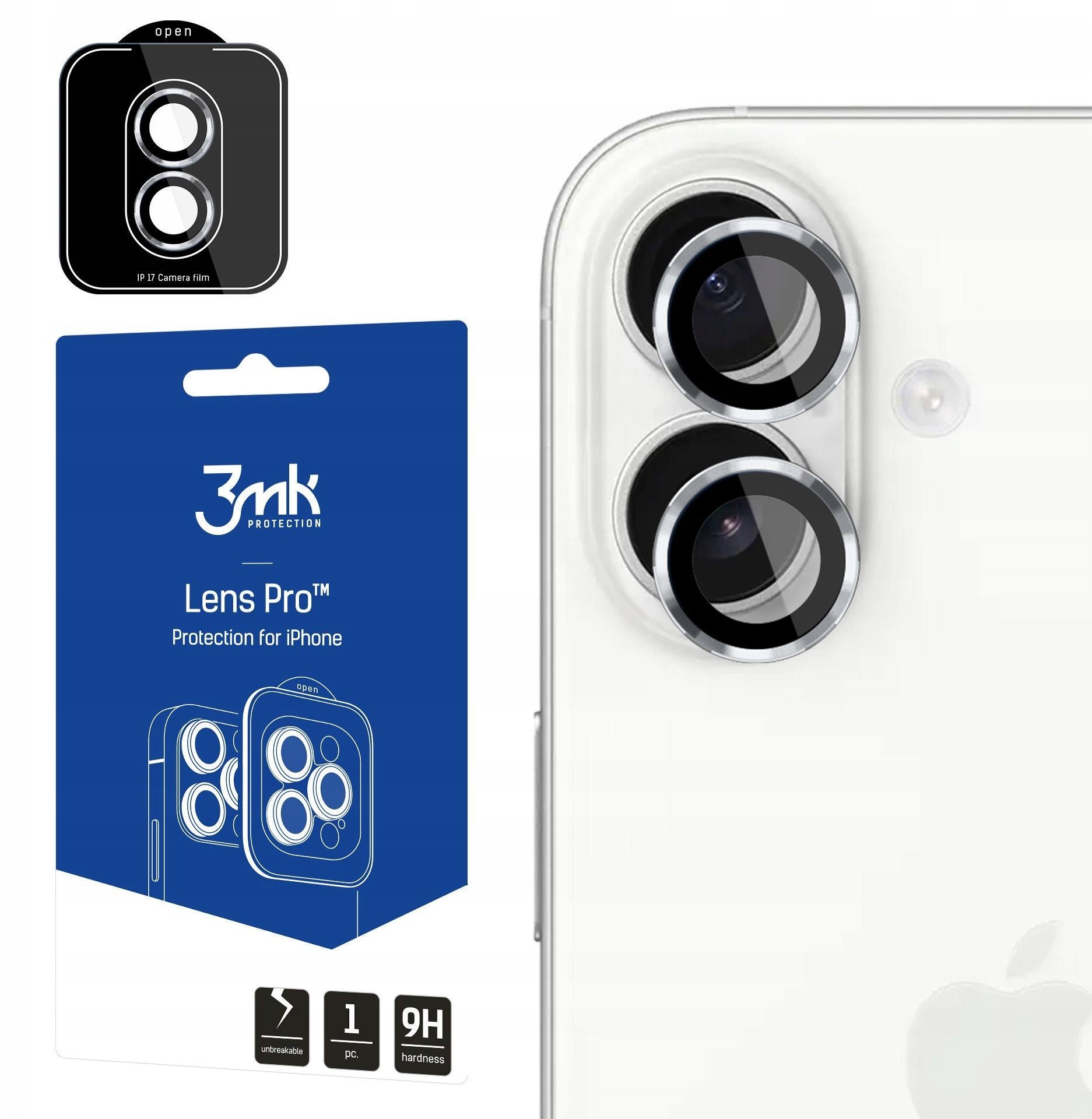 3mk Lens Protection Pro Silver pro Apple iPhone 17