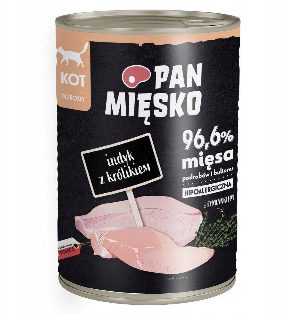 Pan Mięsko Indyk z królikiem 400g