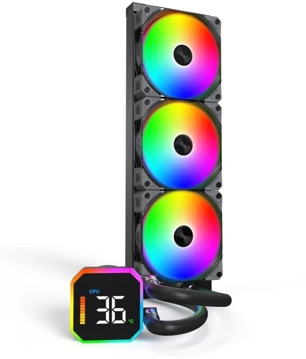 Chłodzenie wodne Montech HyperFlow Digital 360 czarny