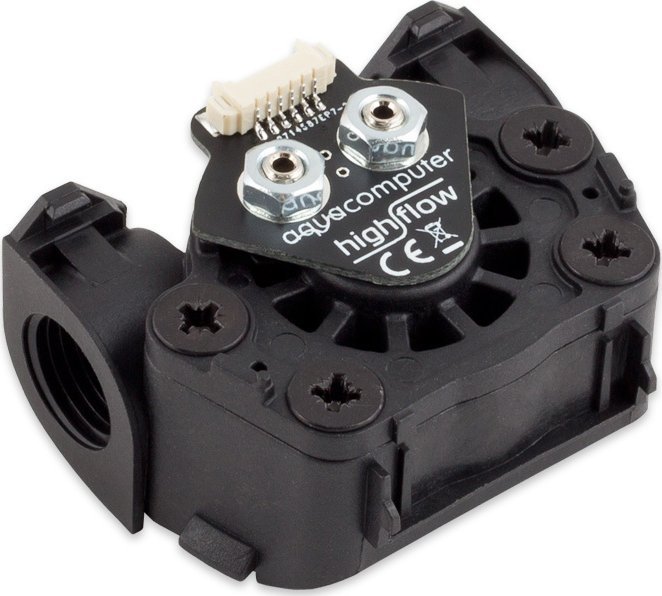 Aqua Computer Aqua Computer Durchflusssensor high flow LT, 2x G1/4 - schwarz