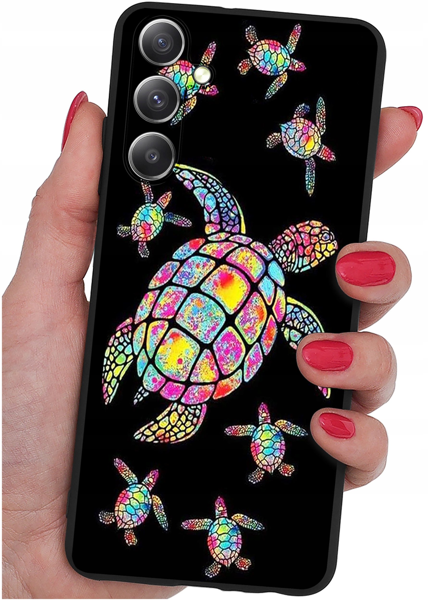 ETUI do Samsung Galaxy S23 FE WZORY |SILIKONOWE MATT CASE + SZKŁO 9H