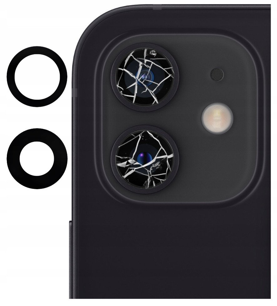 SZYBKA SZKŁO PREMIUM OSŁONA APARATU KLEJ DO IPHONE 12 A2403 A2172 A2402