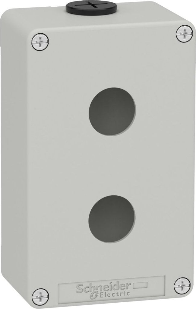 Schneider Electric Harmony XAP Kaseta sterownicza pusta szara 2 otwory XAPD2202