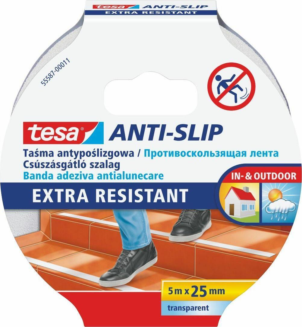 Tesa TESA TAŚMA ANTYPOŚLIZGOWA PRZEZROCZYSTA 5m x 25mm TS55587-00011-11