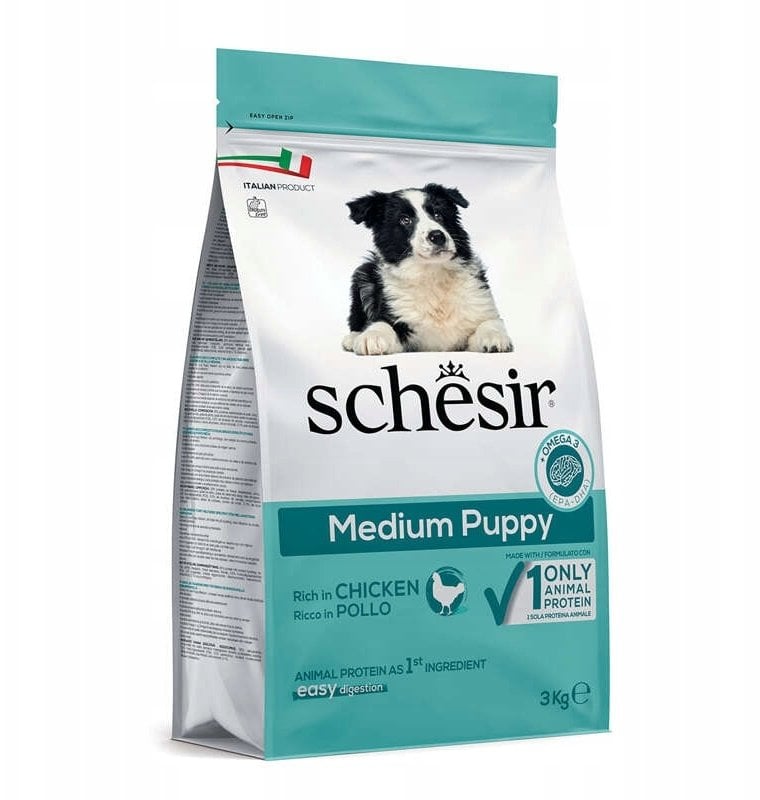 Original, karma sucha, dla szczeniąt, kurczak, 3 kg, worek, dla średnich ras