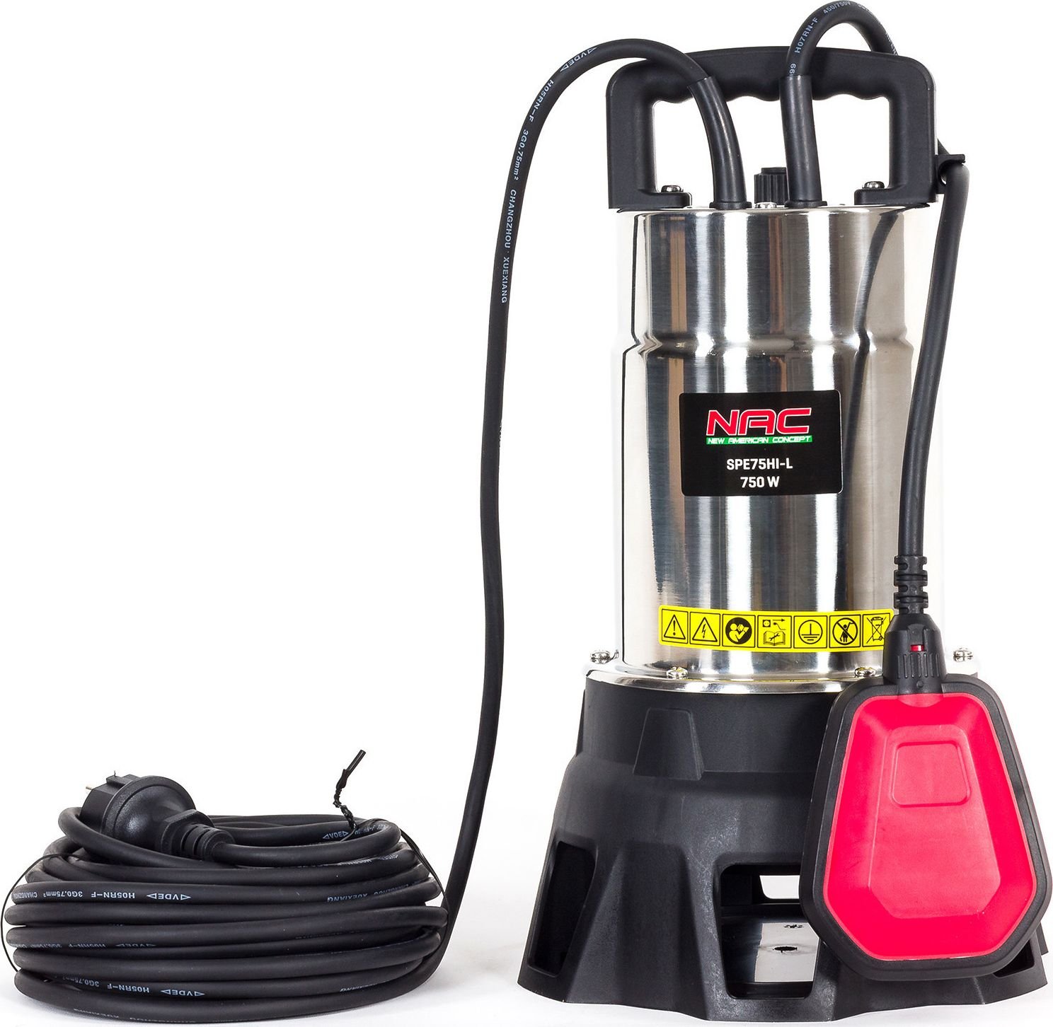 NAC Pompa Do Wody Brudnej 750W 15000l/h (SPE75INOX-L)