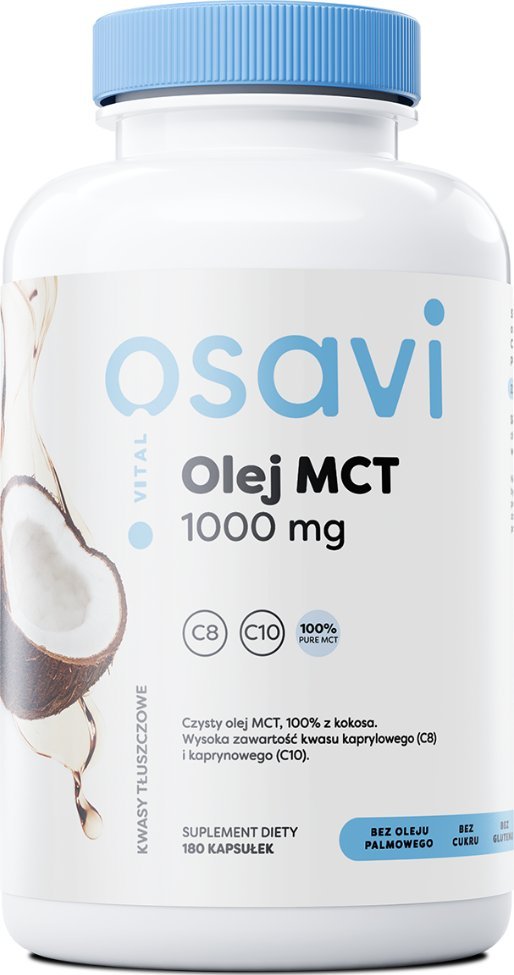 Osavi Osavi Olej MCT 1000 mg 180 kapsułek