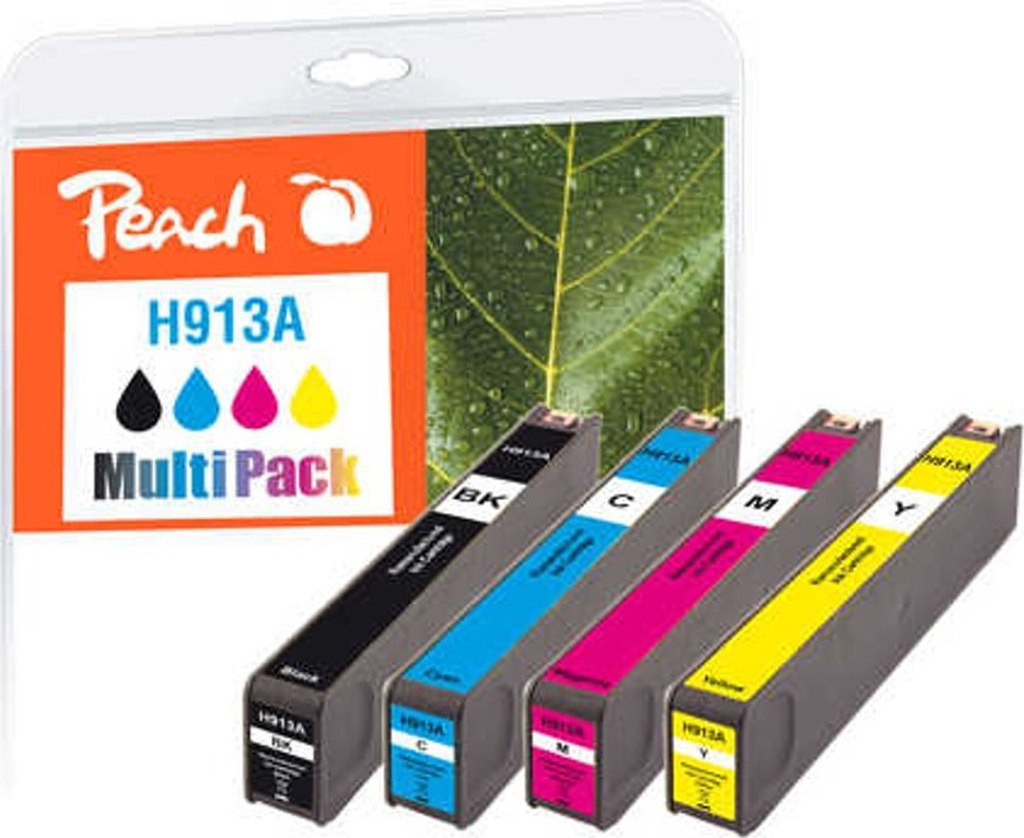 Peach Peach PI300-744 nabój z tuszem 4 szt. Zamiennik Czarny, Cyjan, Purpurowy, Żółty