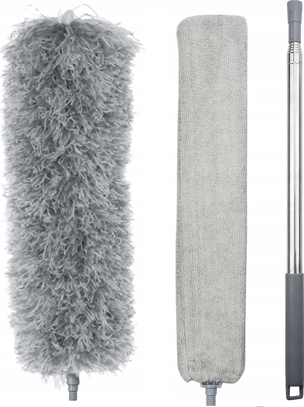 Korbi SZCZOTKA TELESKOPOWA DO KURZU DŁUGA MIOTEŁKA ZMIOTKA MIKROFIBRA 3w1