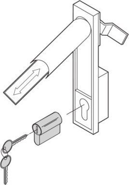 SCHROFF SCHROFF Wkładka bębenkowa z profilem DIN do Varistar i Epcase, typ klucza 333