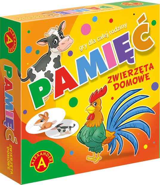 Alexander Pamięć zwierzęta domowe mała gra podróżna p18