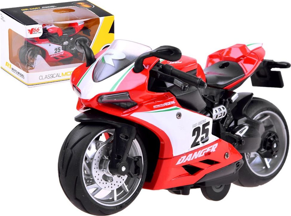 Jokomisiada Diecast model Motocykl z naciągiem zabawka ZA3933