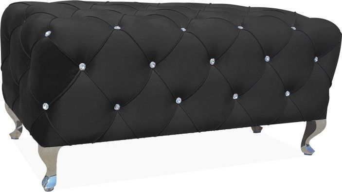 Signal Ławka HESTIA VELVET czarna