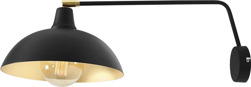 Kinkiet Aldex Kinkiet do sypialni czarny Aldex ESPACE 1036C1