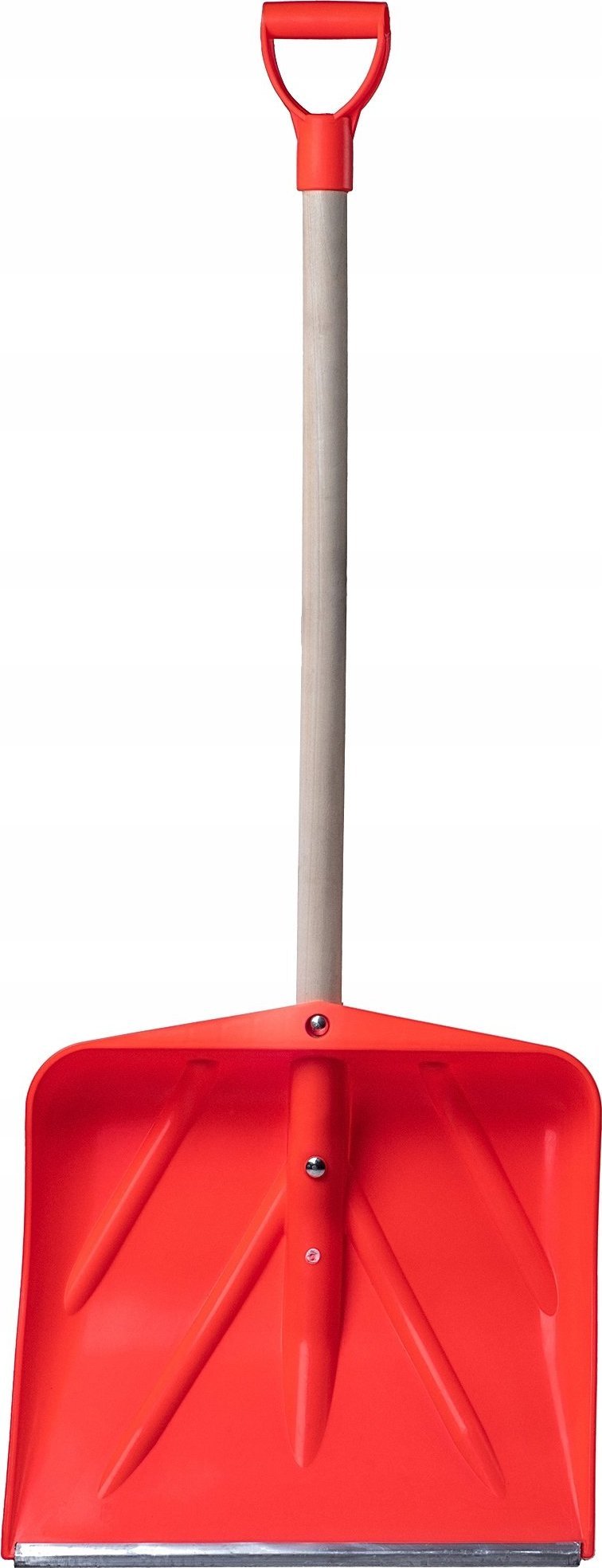 Kadax Łopata Szufla Do Śniegu Drewniany Trzon Pomarańcz