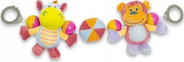 Baby Mix 53577 ZABAWKA DO WÓZKA HIPCIO I MAŁPKA