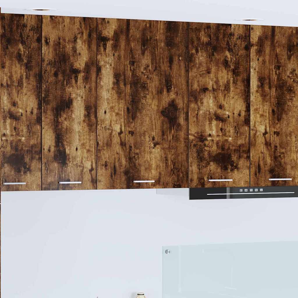 vidaXL Szafka wisząca z półką Riga Wędzony dąb i biały 50 x 31 x 80 cm