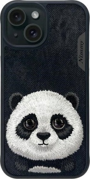 Nimmy case iPhone 15 6.1" black/black Big Eyed Pet 2.0 Panda