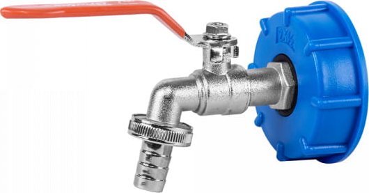 Bradas Zestaw - IBC nakrętka S60x6, kran z wyjściem na GZ 3/4`, wtyk na wąż 1/2` i nypel IBCS60-KK04123413Z