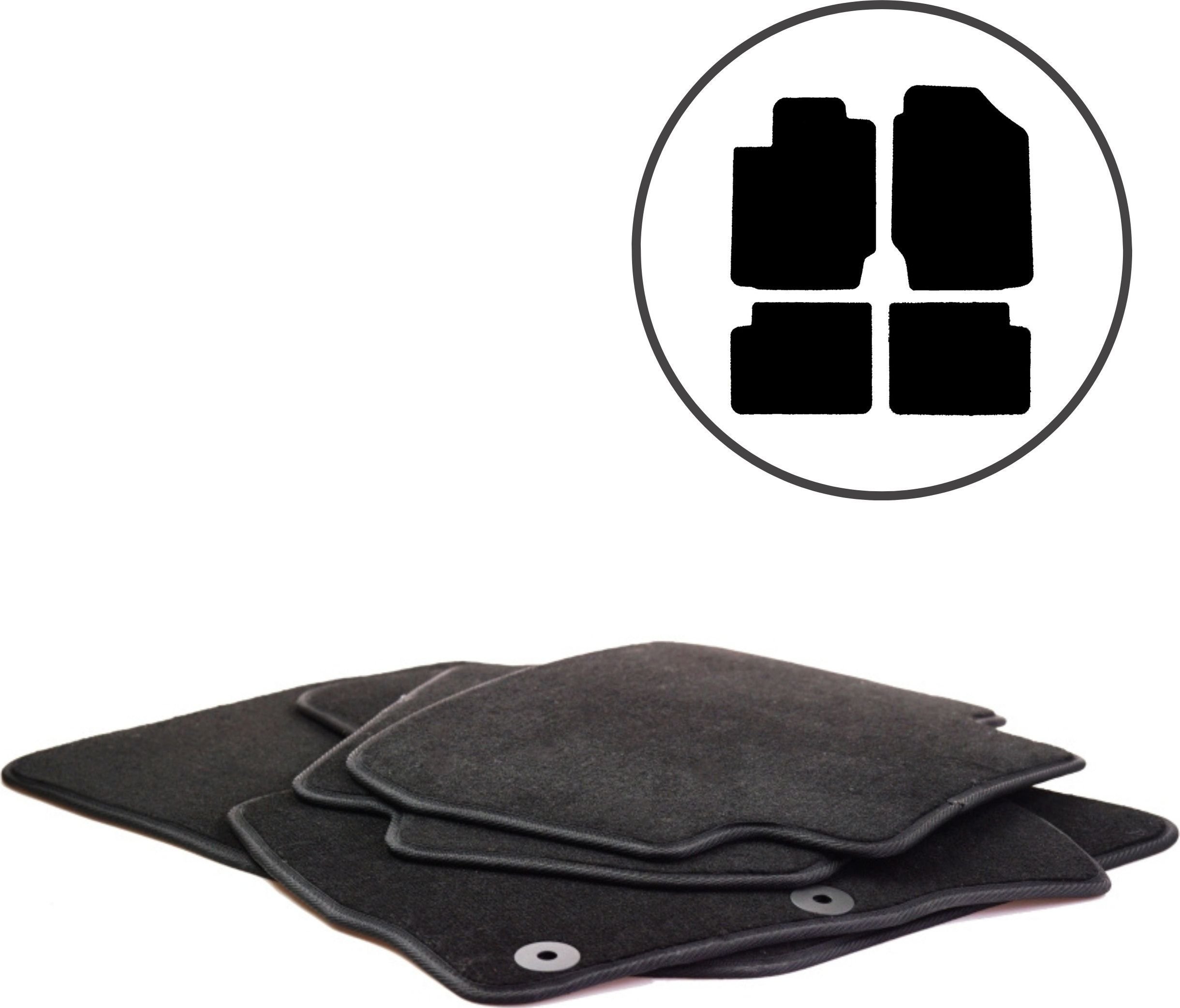 Dikel Dywaniki samochodowe 4szt. Toyota Corolla E12