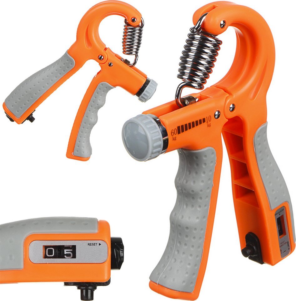 Verk Ściskacz do ćwiczeń rąk dłoni z licznikiem z regulacją 10-60kg gripper Ściskacz do ćwiczeń rąk dłoni z licznikiem z regulacją 10-60kg gripper