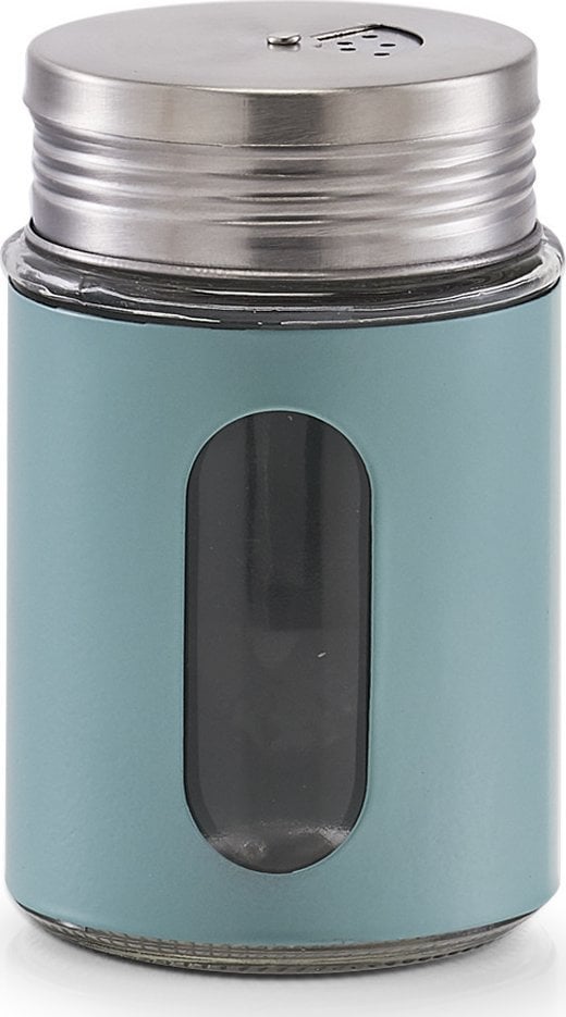 Zeller Pojemnik szklany na przyprawy, Ø 7 x 11,5 cm, kolor niebieski, ZELLER