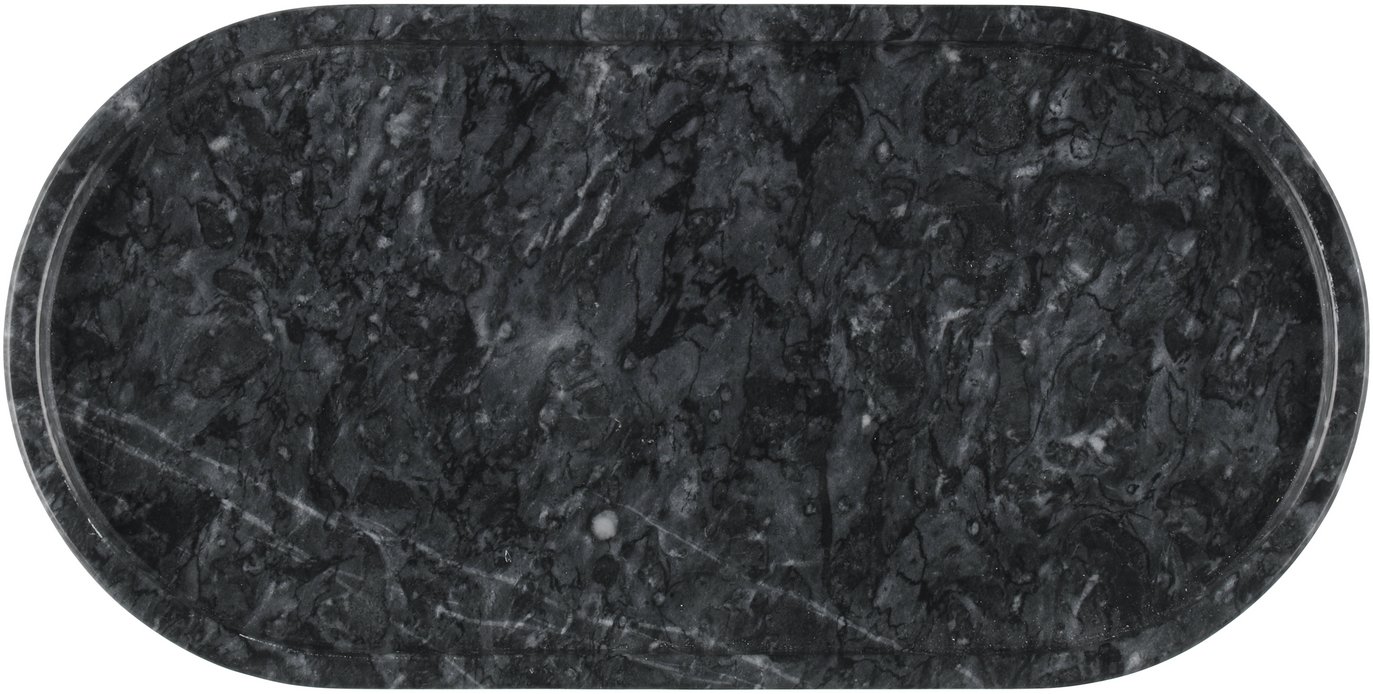 Maku Padėklas marmurinis juodas 30x15 cm