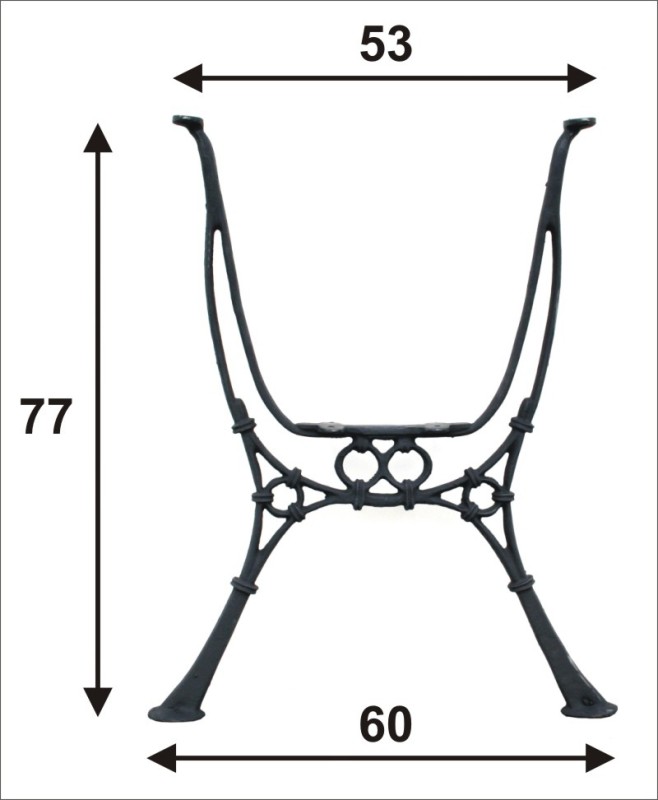 Noga do stolika ogrodowego wysoka