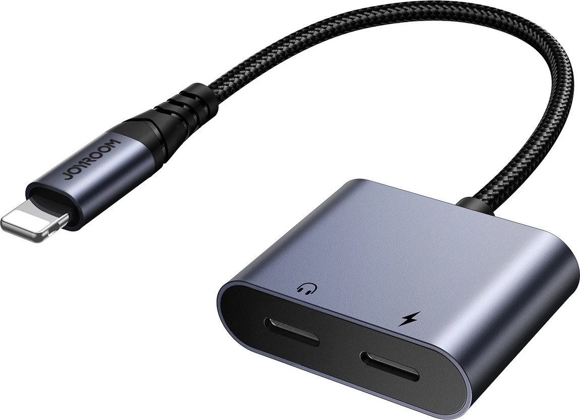 Joyroom Adapter DAC 2w1 Joyroom SY-L02 Lightning / 2xLightning czarny