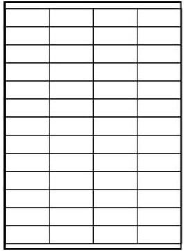 Logo Etykiety A4, matowe, białe, 25 szt.