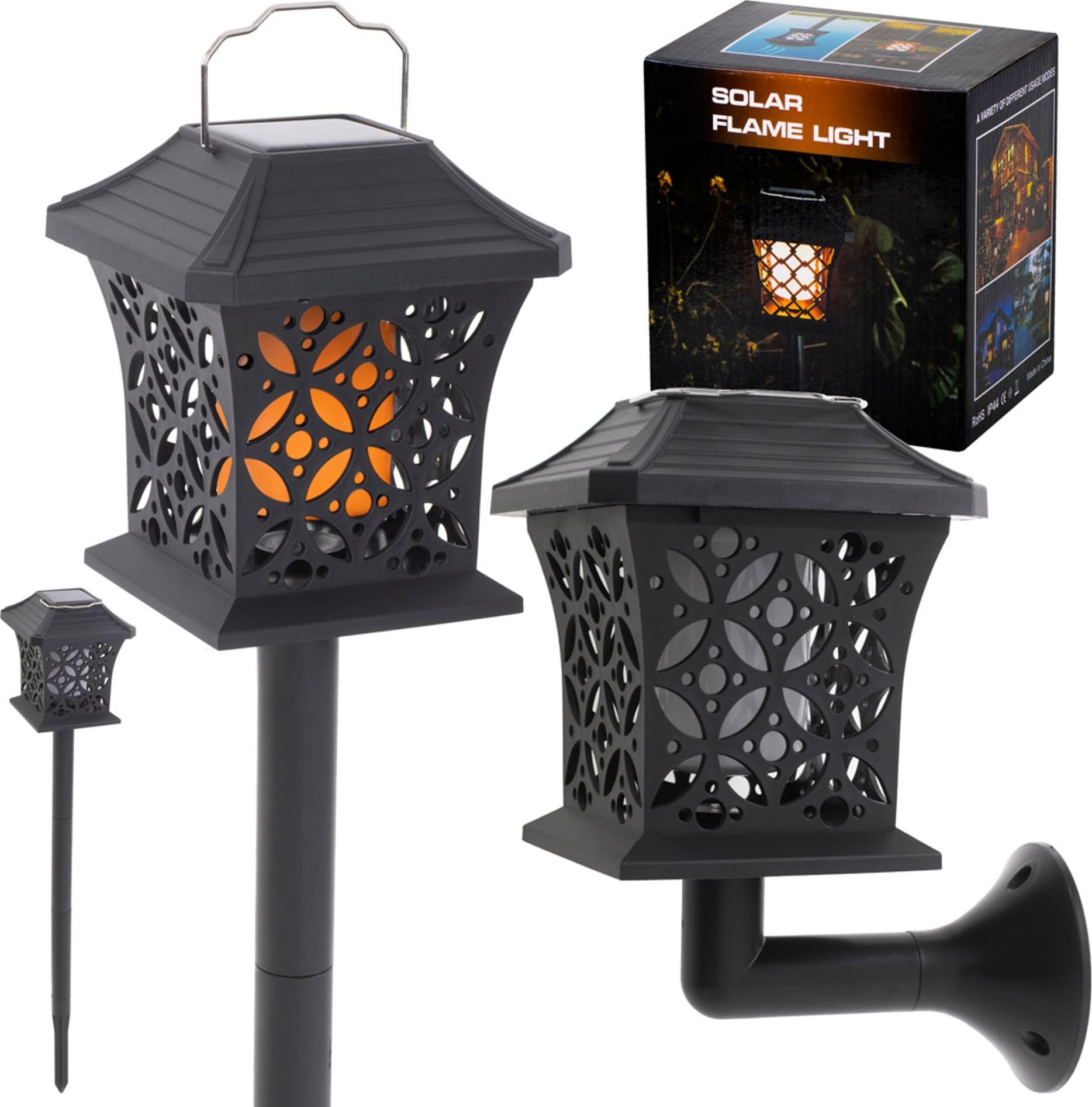 Lampa solarna latarenka wisząca stojąca 12LED