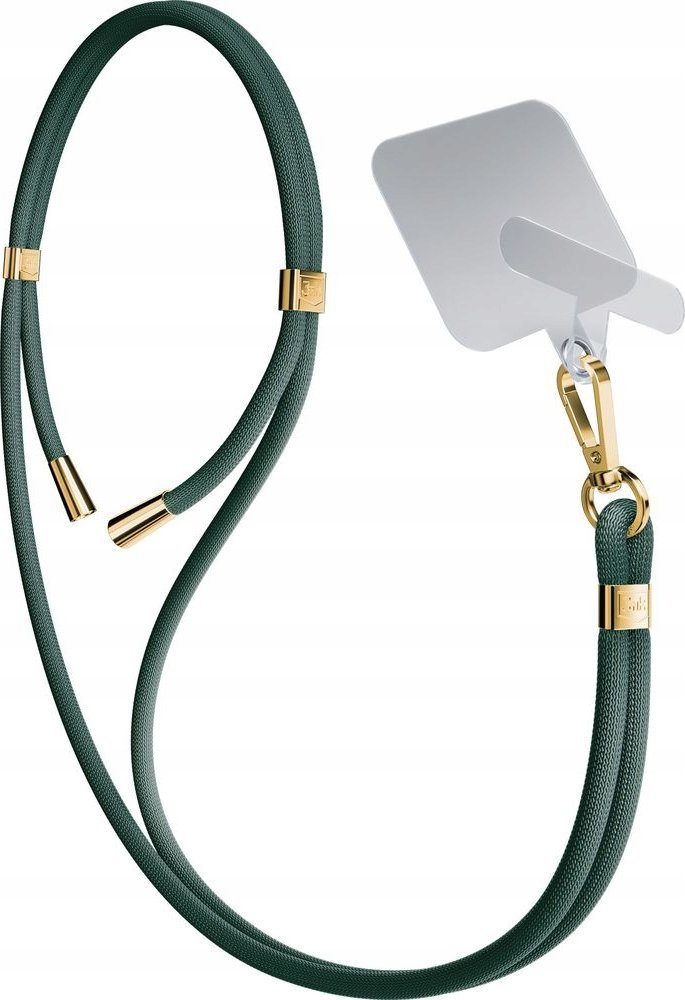 3MK Smycz do telefonu - 3mk EasyClip - Ciemny Zielony (złoty)