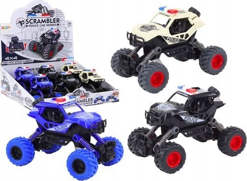 LeanToys Autko Policyjne Napęd Frykcyjny 3 Kolory Terenowe