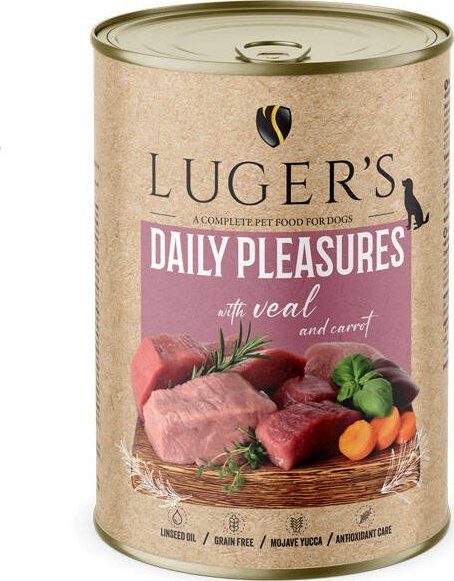 Karma mokra dla psa Luger's Daily Pleasures z cielęciną i marchewką 400 g