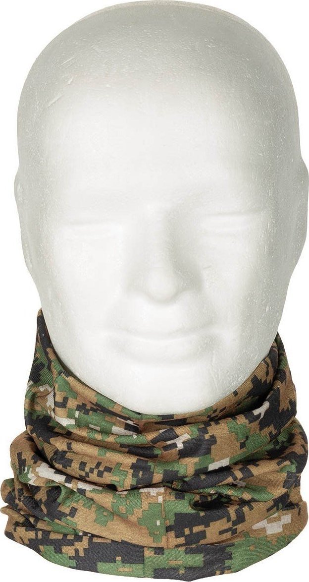 MFH Wielofunkcyjny szalik Ocieplacz Komin Getr na szyję i twarz MFH Digital Woodland