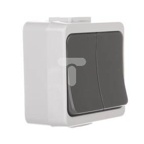 Timex JANTAR-bis Łącznik świecznikowy z podświetleniem n/t IP44 szary (WNT-2J-b/S)